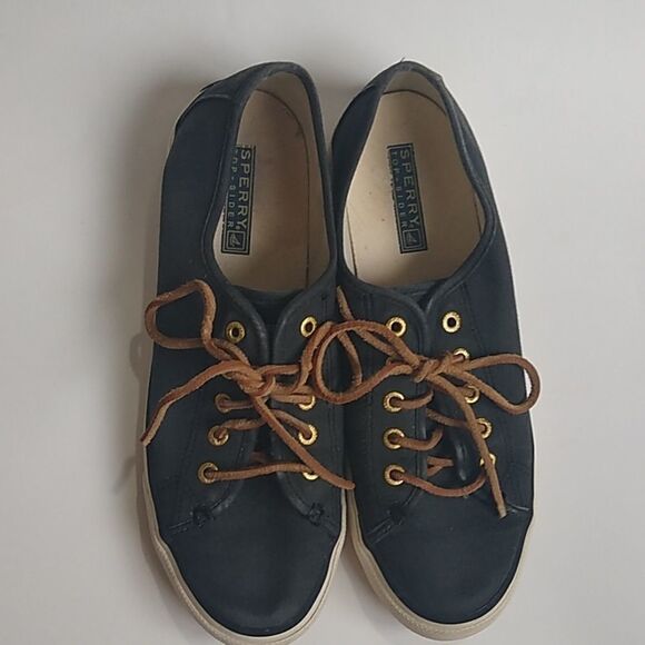 Sperry navy canvas sneakers size 7 1/2 - Picture 5 of 8